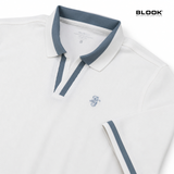  ÁO POLO NAM COTTON GÂN CỔ V BLOOK PREMIUM V-LINE 35992 