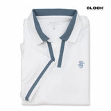 ÁO POLO NAM COTTON GÂN CỔ V BLOOK PREMIUM V-LINE 35992 