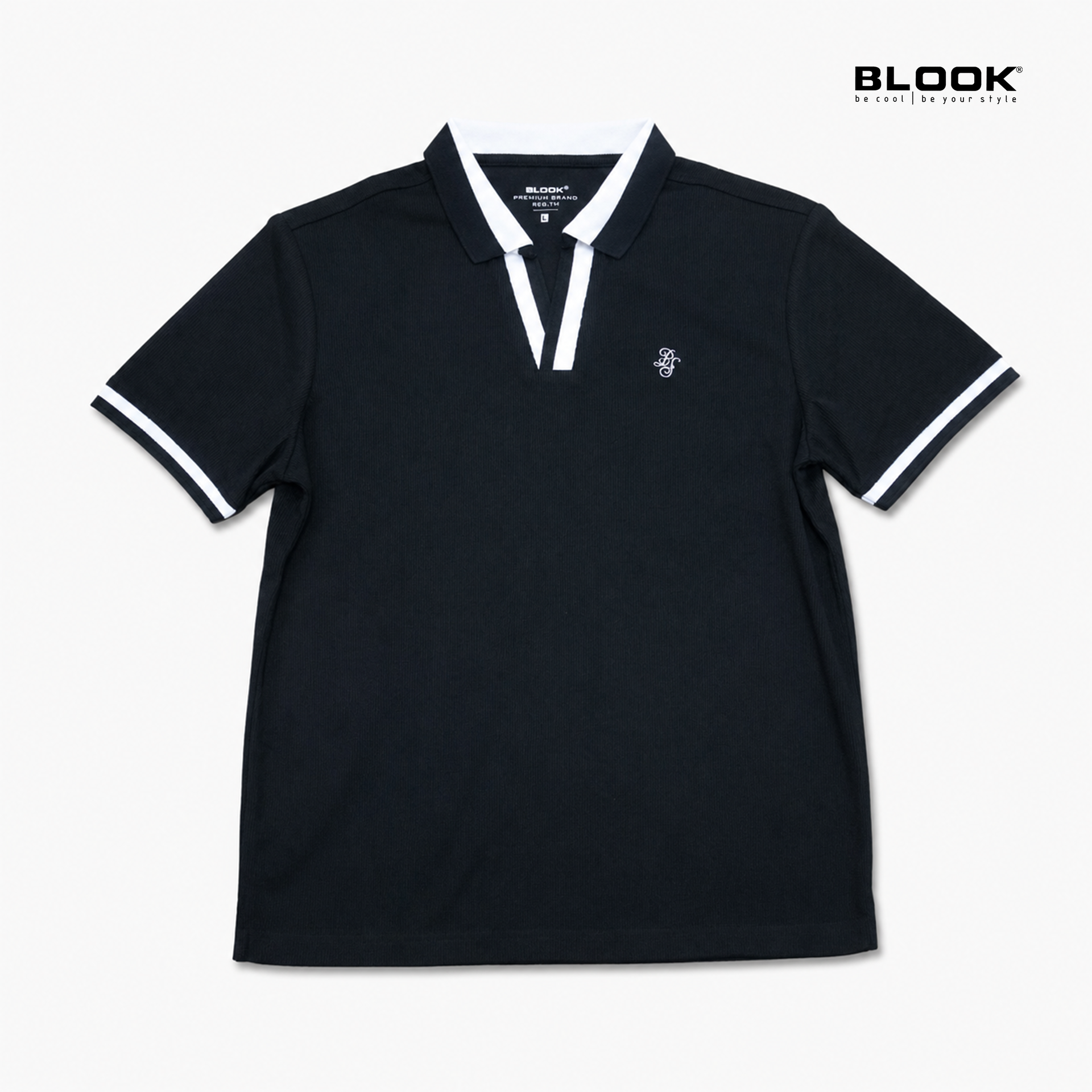  ÁO POLO NAM COTTON GÂN CỔ V BLOOK PREMIUM V-LINE 35992 