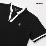  ÁO POLO NAM COTTON GÂN CỔ V BLOOK PREMIUM V-LINE 35992 