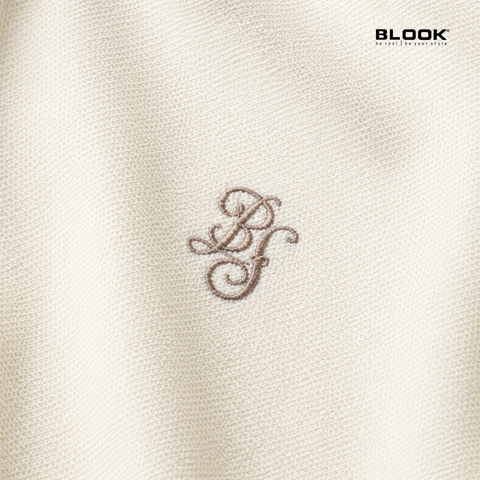  POLO NAM BASIC MÀU KEM LỢT CỔ SỌC BLOOK 36052 