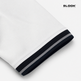  POLO NAM BASIC MÀU TRẮNG CỔ SỌC BLOOK 36052 