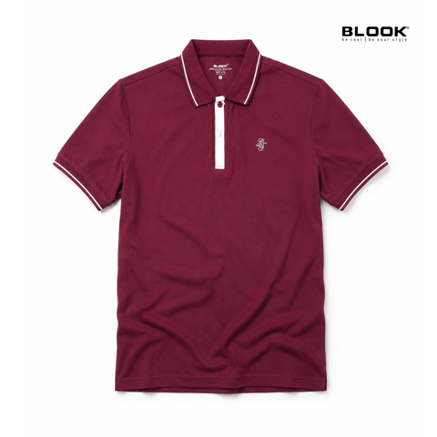  ÁO POLO NAM COTTON DỆT VÂN BLOOK PREMIUM SIGNATURE 35967 