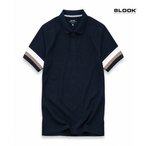  ÁO POLO NAM COTTON TRƠN PHỐI TAY BLOOK PREMIUM ACCENT 36015 