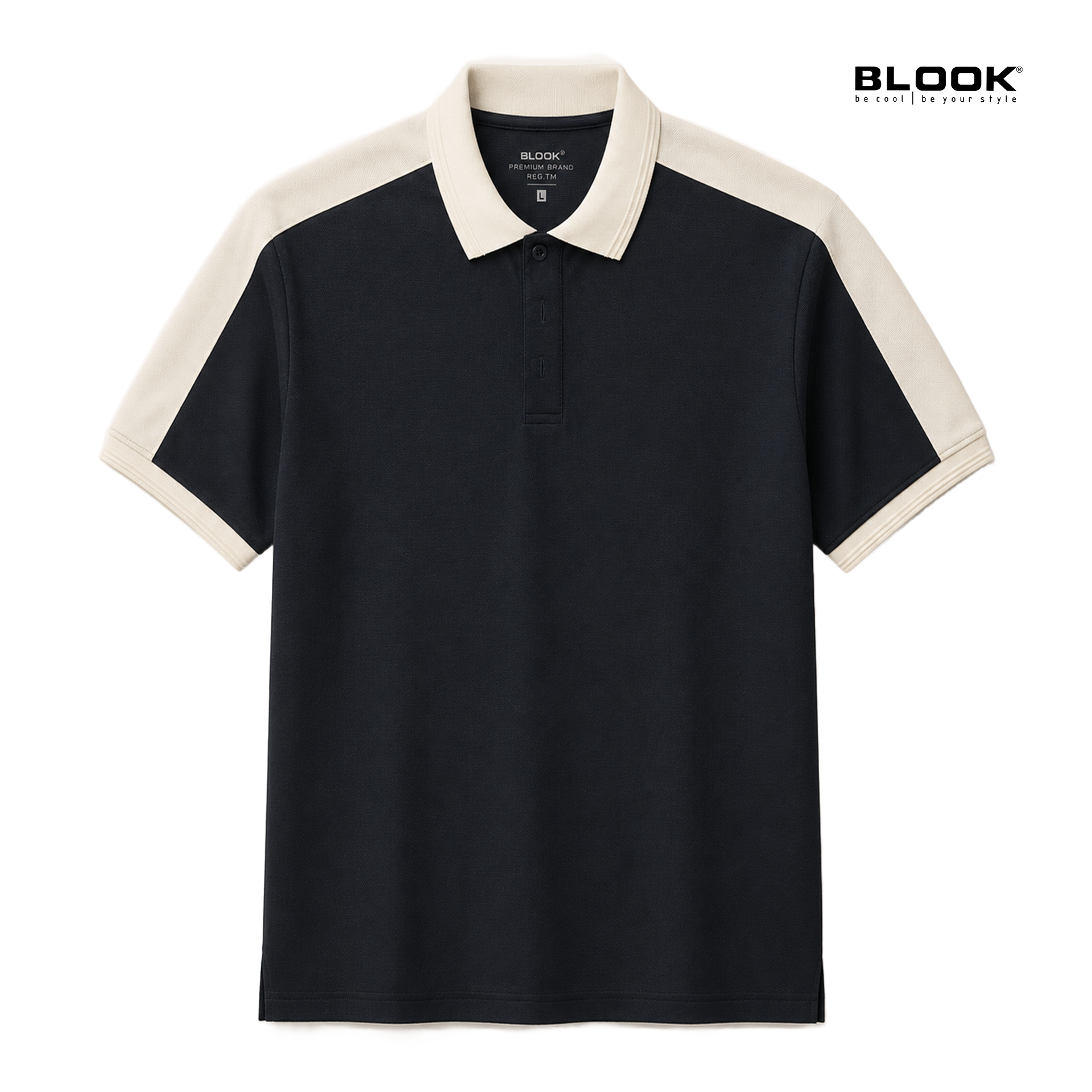  ÁO POLO NAM LIỀN VAI BASIC MÀU XÁM ĐẬM BLOOK 36070 