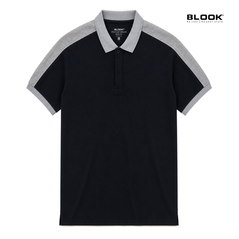  ÁO POLO NAM LIỀN VAI BASIC MÀU XANH NAVY BLOOK 36070 