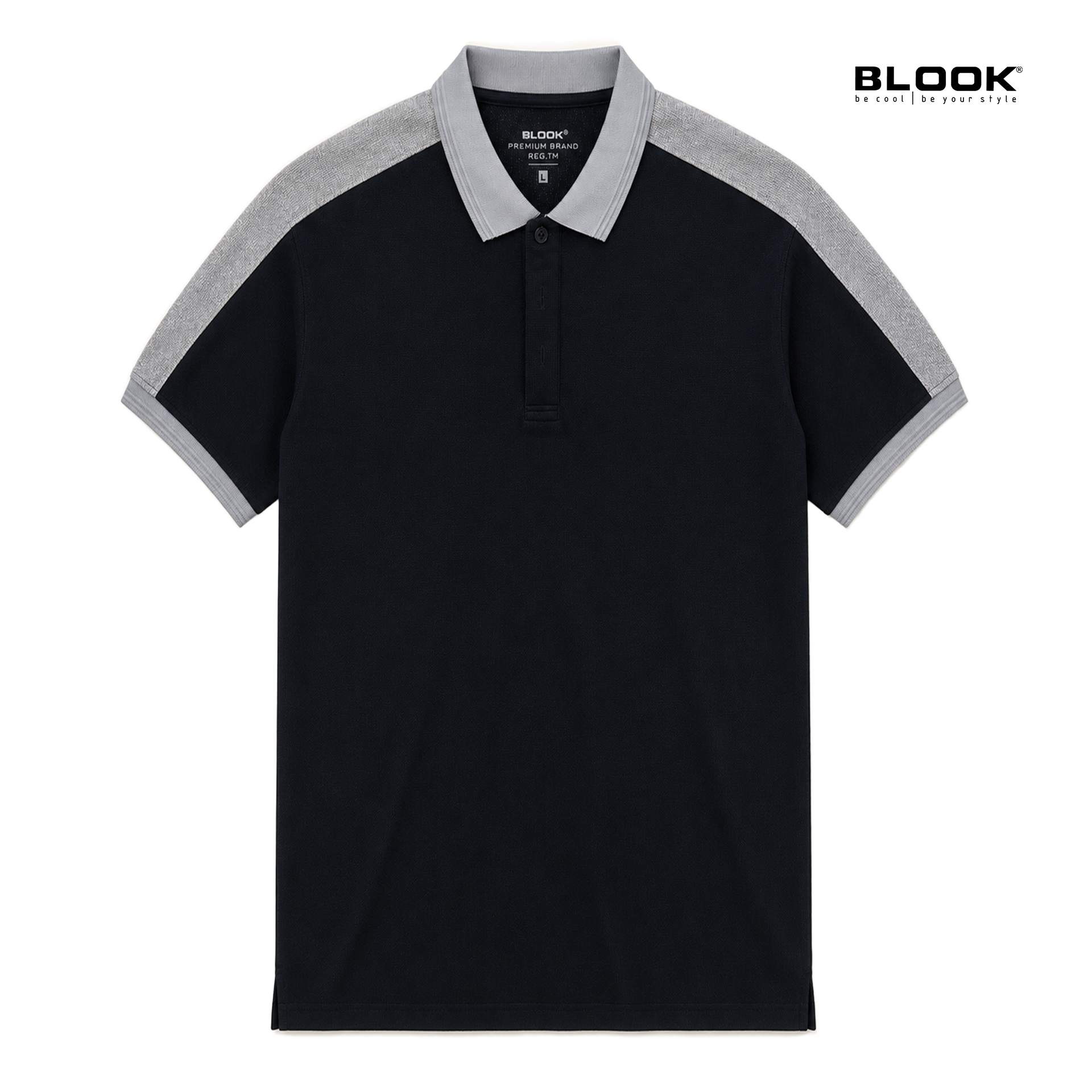  ÁO POLO NAM LIỀN VAI BASIC MÀU XANH NAVY BLOOK 36070 