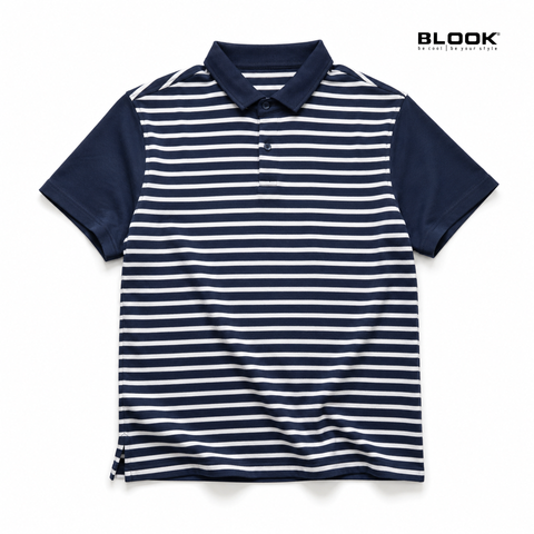  ÁO POLO NAM SỌC NGANG BLOOK STYLE BRETON 35853 