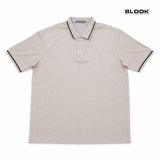  ÁO POLO NAM COTTON GÂN TĂM BLOOK STYLE FINE RIB 35997 
