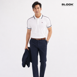  ÁO POLO NAM JACQUARD BLOOK PREMIUM SIGNATURE 36059 