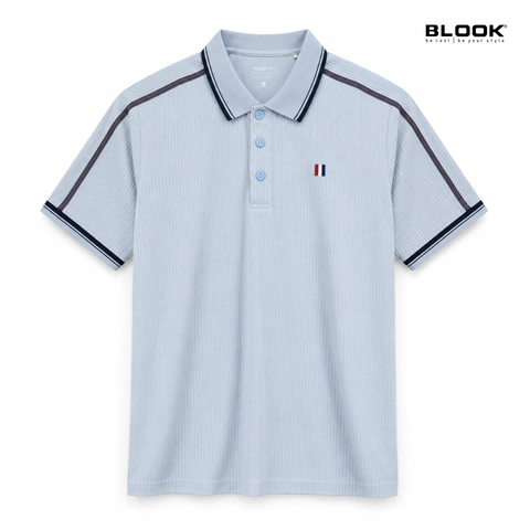  ÁO POLO NAM JACQUARD BLOOK PREMIUM SIGNATURE 36059 