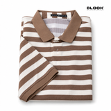  ÁO POLO NAM COTTON SỌC NGANG BLOOK STYLE MULTI STRIPE 35907 