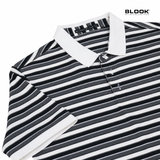  ÁO POLO NAM COTTON SỌC NGANG BLOOK STYLE MULTI STRIPE 35907 
