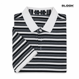  ÁO POLO NAM COTTON SỌC NGANG BLOOK STYLE MULTI STRIPE 35907 