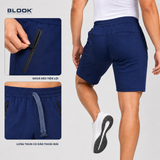  QUẦN THỂ THAO SHORT NAM THUN NỈ BLOOK STYLE 35657 