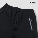  QUẦN THỂ THAO SHORT NAM VẢI NỈ ĐEN BLOOK 35657 