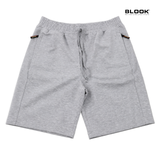  QUẦN THỂ THAO SHORT NAM VẢI NỈ XÁM MUỐI BLOOK 35709 