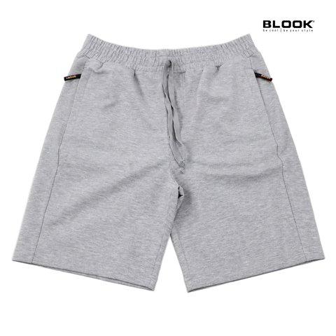  QUẦN THỂ THAO SHORT NAM VẢI NỈ XÁM MUỐI BLOOK 35709 