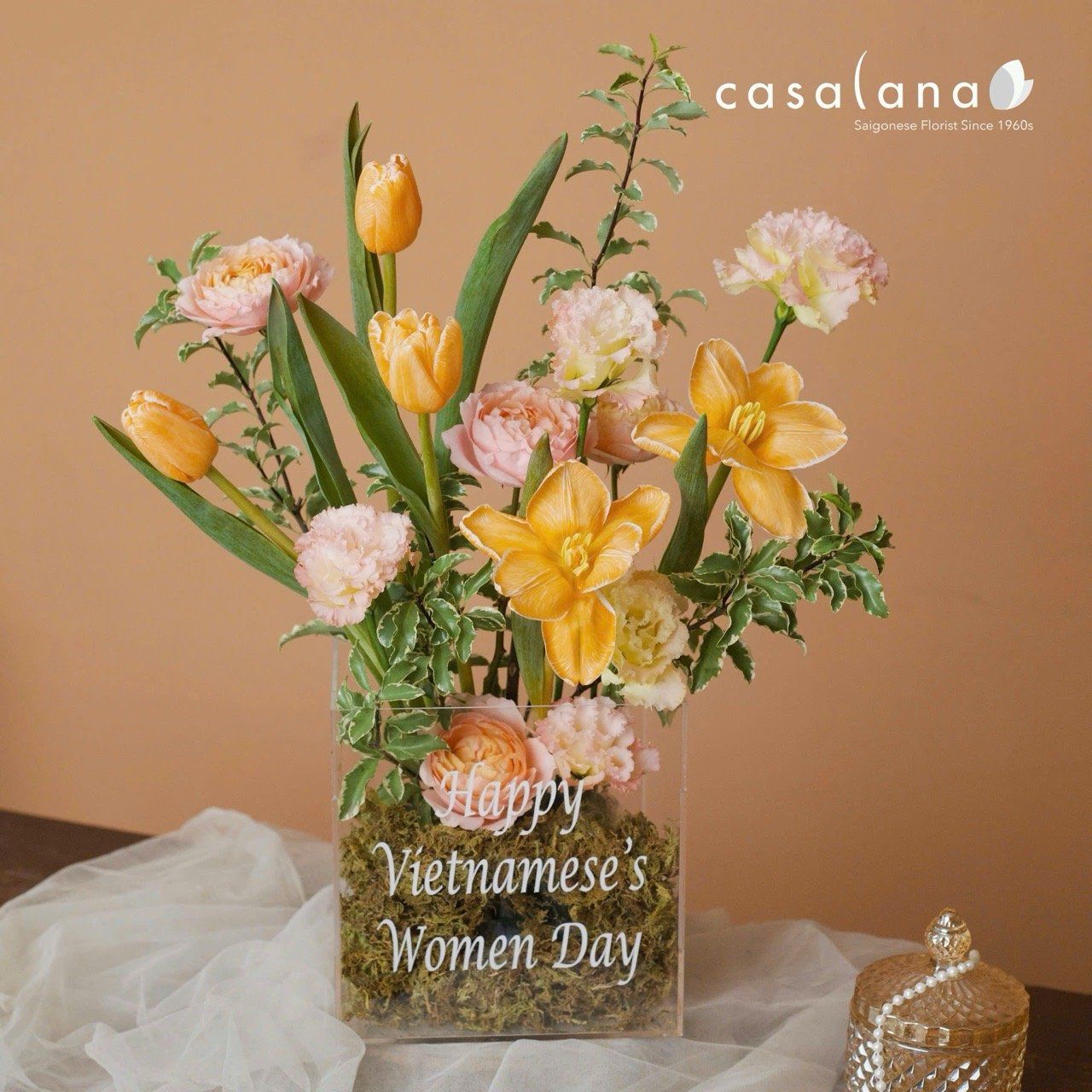  Box Tulilp Cam mix Hồng Julietta 