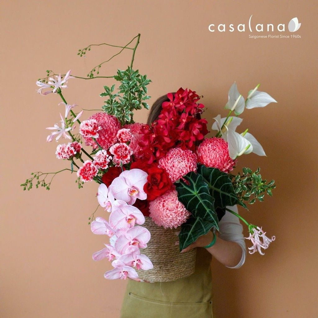  Giỏ Cối Tone Đỏ Size M 