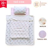  Bộ chăn gối gấp gọn - Chăn to hơn nệm 
