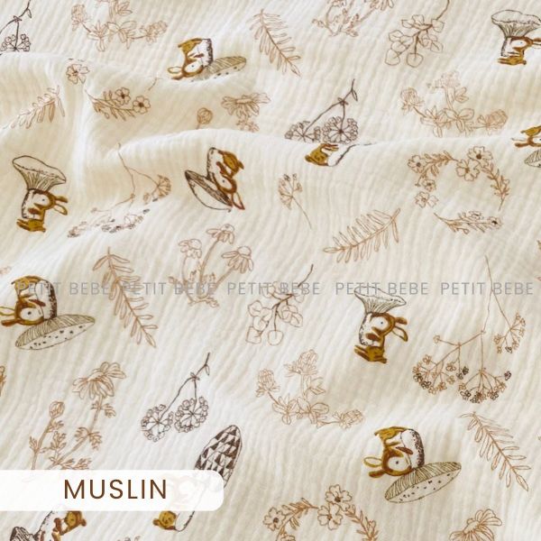  Gối 2-in-1 muslin Sóc Nâu 