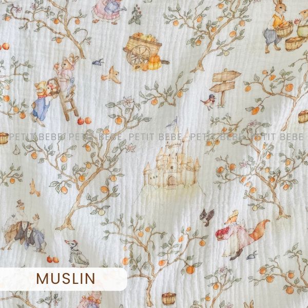  Album muslin Petit Bebe (kéo qua phải để xem nhiều mẫu vải) 