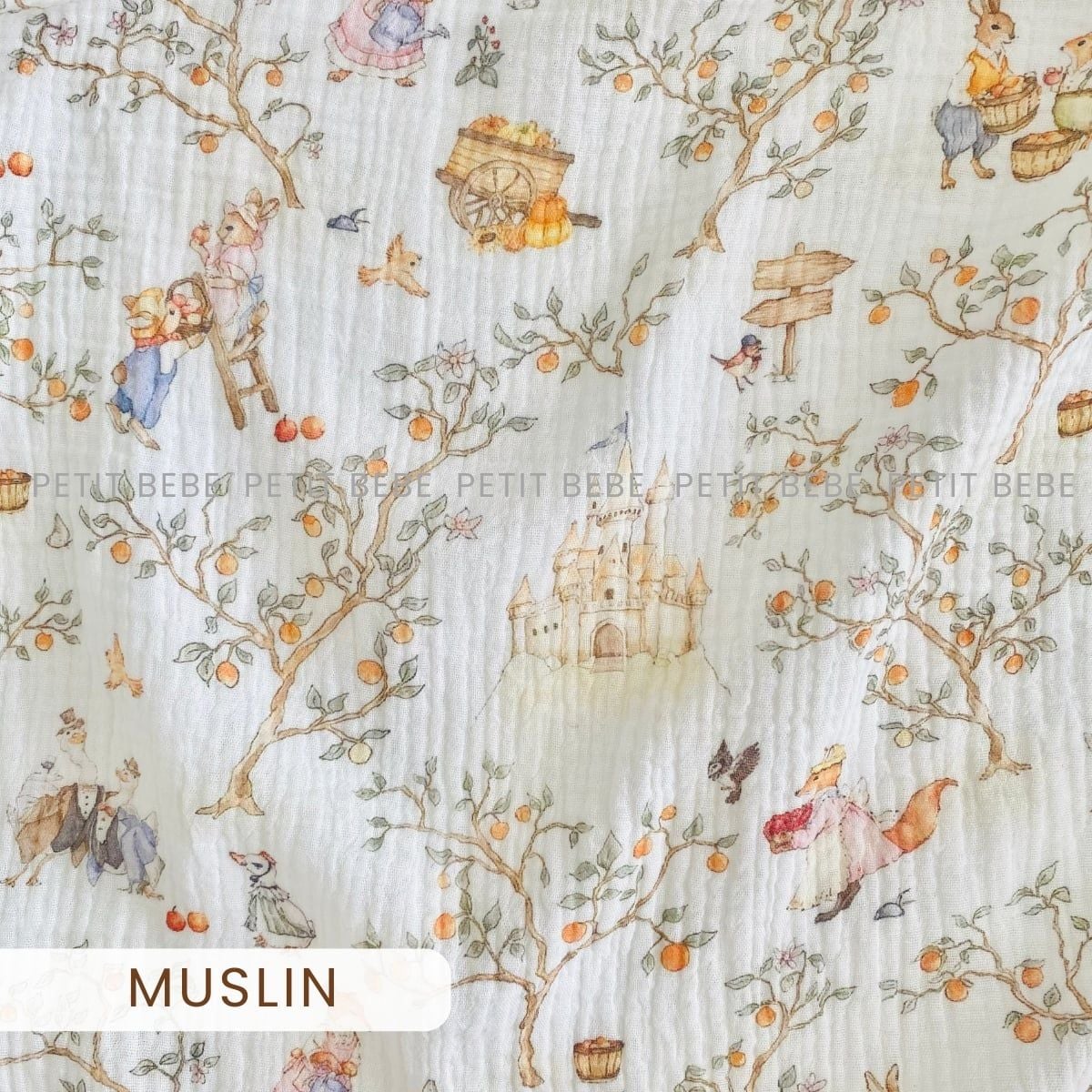  Chăn chần bông muslin cho bé 100x120cm 
