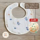  Yếm cho bé vải muslin 6 lớp 