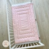  Tấm trải đa năng 75x160cm tencel 60s nệm có quai xách gấp gọn cho bé 