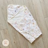  Choàng ủ sơ sinh có mũ PETIT BEBE muslin 4 lớp 