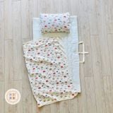  Set chăn gối đi học Petit Bebe 3 món Tấm lót | Gối nằm | Chăn hè 
