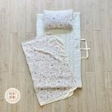  Set chăn gối đi học Petit Bebe 3 món Tấm lót | Gối nằm | Chăn hè 