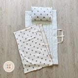  Set chăn gối đi học Petit Bebe 3 món Tấm lót | Gối nằm | Chăn hè 