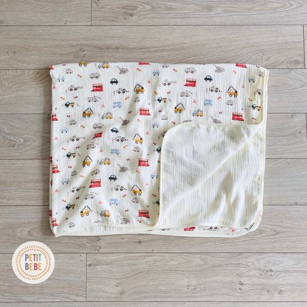  Chăn đa năng Ô tô muslin 4 lớp 