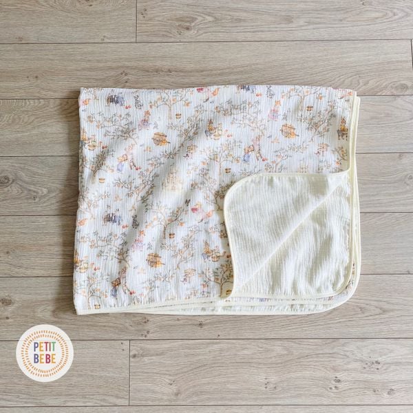  Chăn đa năng muslin 4 lớp nhiều họa tiết 