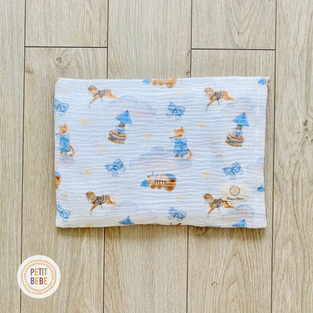  Gối mỏng Ngựa Con lót đầu sơ sinh 