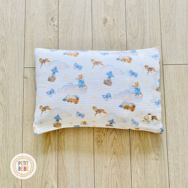  Gối nằm muslin Ngựa Con cho bé mẫu giáo tiểu học 