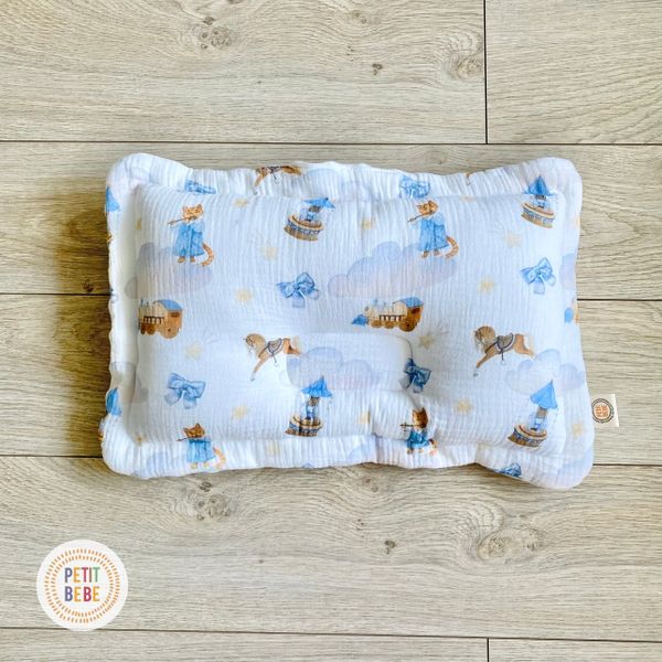  Gối lõm chữ nhật hoạ tiết 