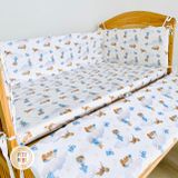  Bộ 4 tấm quây cũi cho bé PETIT BEBE vải muslin 