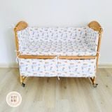  Bộ 4 tấm quây cũi cho bé PETIT BEBE vải muslin 
