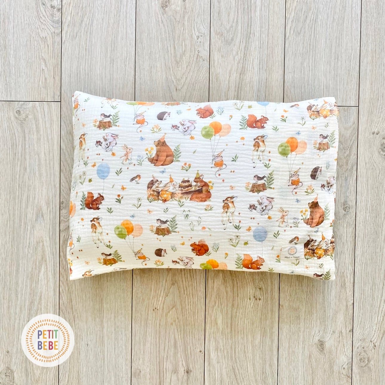  Gối nằm muslin Thú Bong Bóng cho bé mẫu giáo tiểu học 