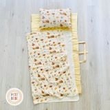  Set chăn gối đi học Petit Bebe 3 món Tấm lót | Gối nằm | Chăn hè 