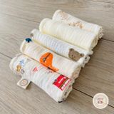  Combo 5 khăn sữa cho bé Petit Bebe 