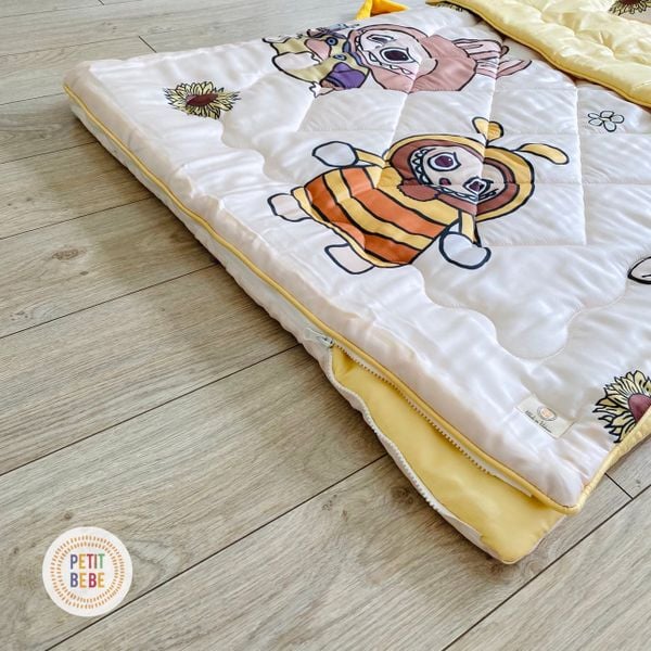  Bộ chăn gối đi học tencel 60s Labubu - Petit Bebe 