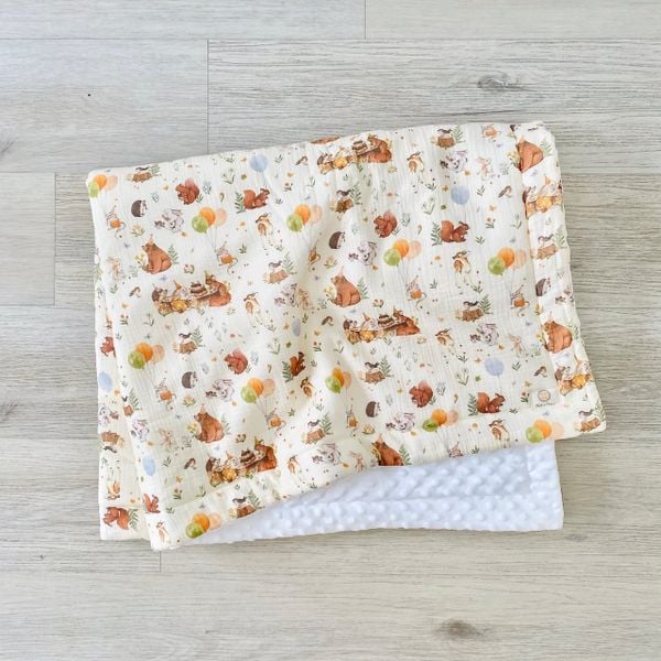  Chăn chần bông muslin cho bé 100x120cm 
