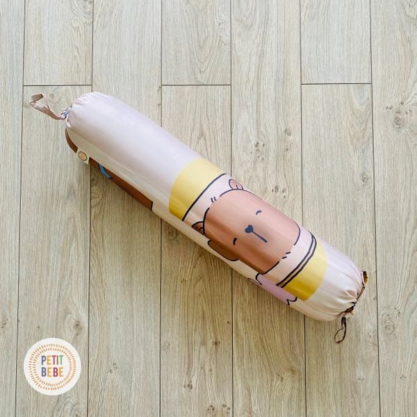  Gối ôm Tencel 60s Capybara Nâu dài 60cm 