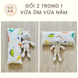  Gối 2-in-1 muslin Sóc Nâu 