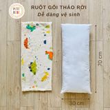  Gối 2-in-1 muslin Khủng long 