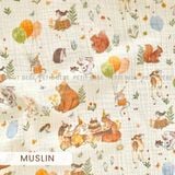  Chăn chần bông muslin cho bé 100x120cm 